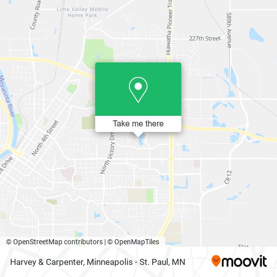 Harvey & Carpenter map