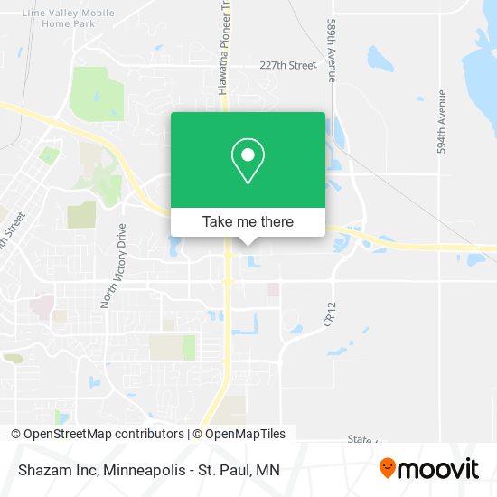 Mapa de Shazam Inc