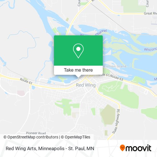Red Wing Arts map