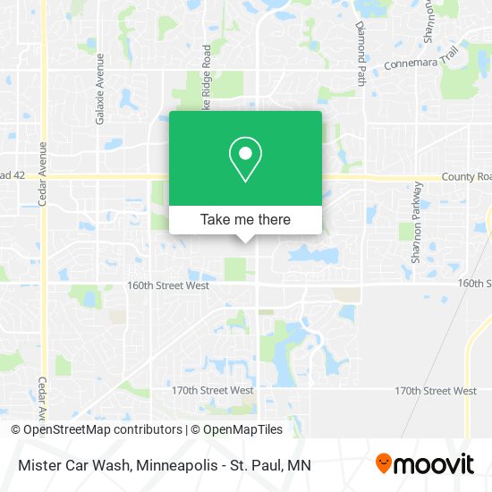 Mister Car Wash map