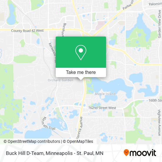 Buck Hill D-Team map