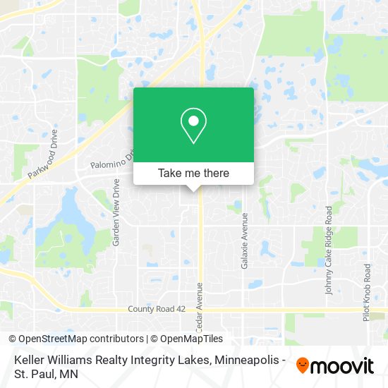 Keller Williams Realty Integrity Lakes map