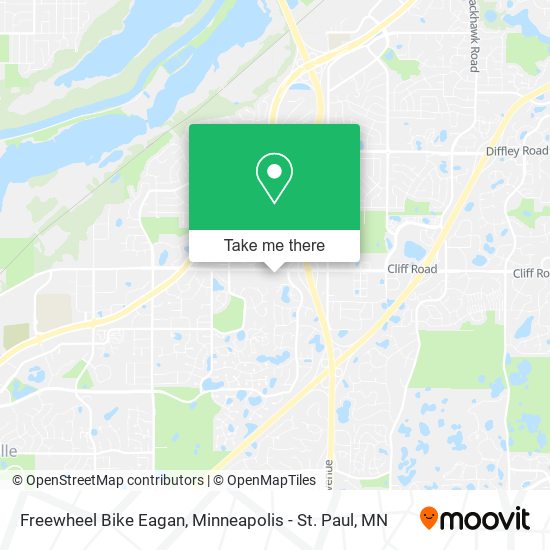 Freewheel Bike Eagan map