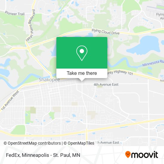 Mapa de FedEx
