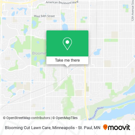 Blooming Cut Lawn Care map