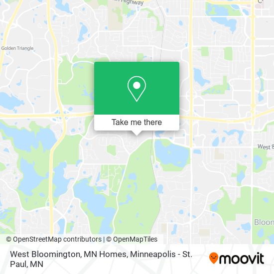 West Bloomington, MN Homes map