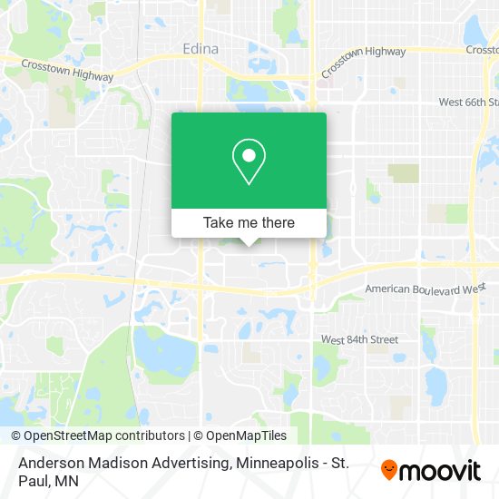 Mapa de Anderson Madison Advertising
