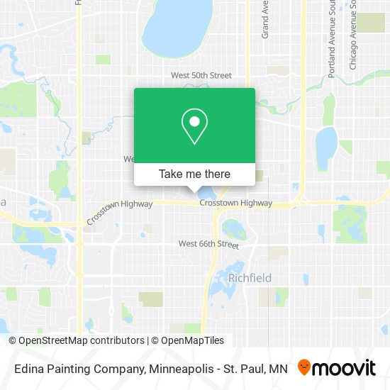 Mapa de Edina Painting Company