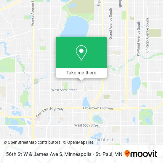 Mapa de 56th St W & James Ave S