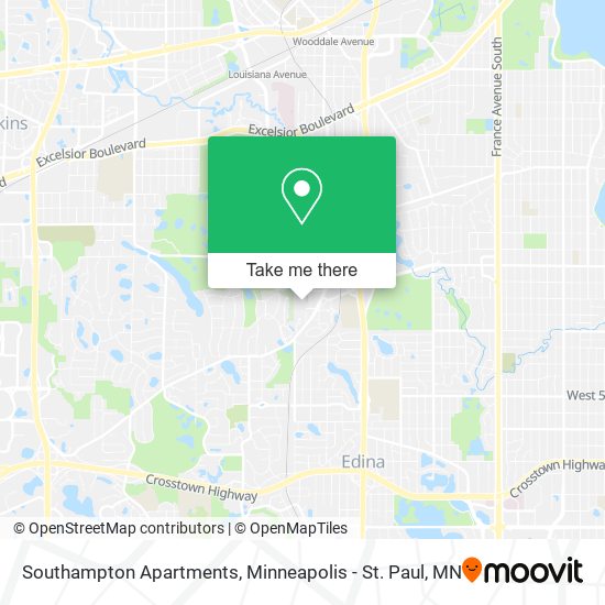 Southampton Apartments map