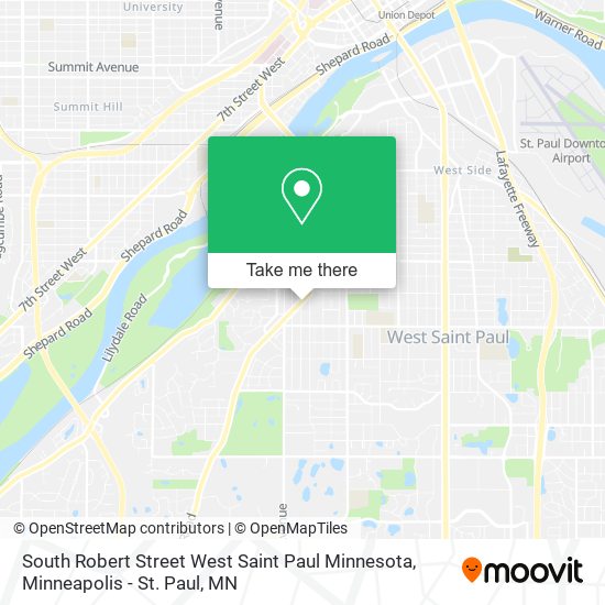 South Robert Street West Saint Paul Minnesota map