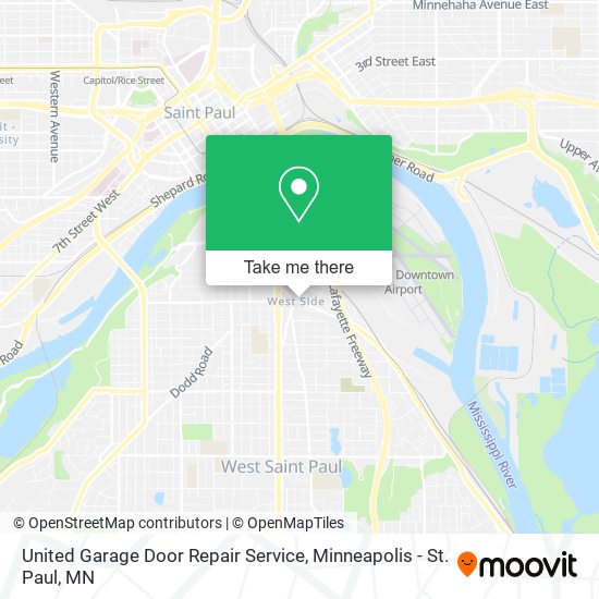 United Garage Door Repair Service map