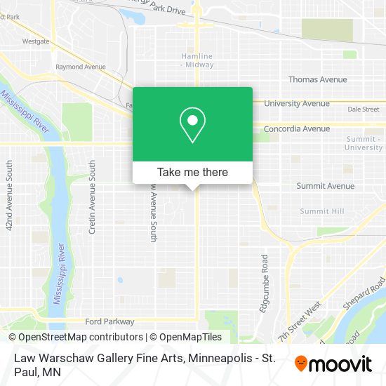 Mapa de Law Warschaw Gallery Fine Arts