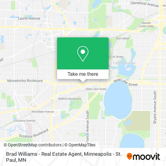 Brad Williams - Real Estate Agent map
