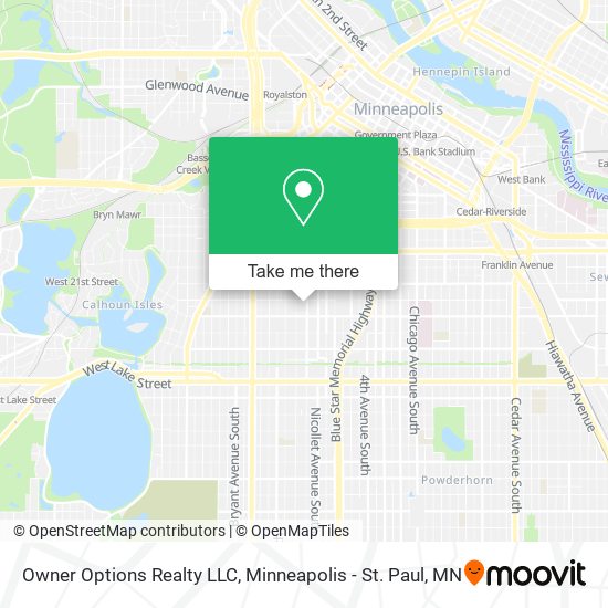 Owner Options Realty LLC map