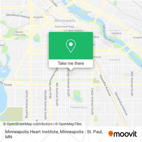 Minneapolis Heart Institute map