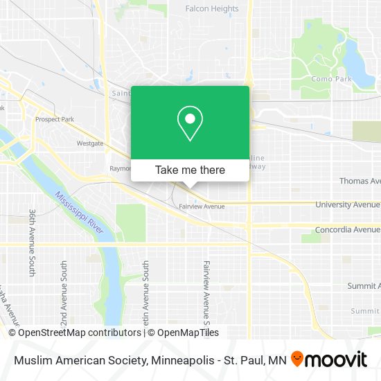 Mapa de Muslim American Society