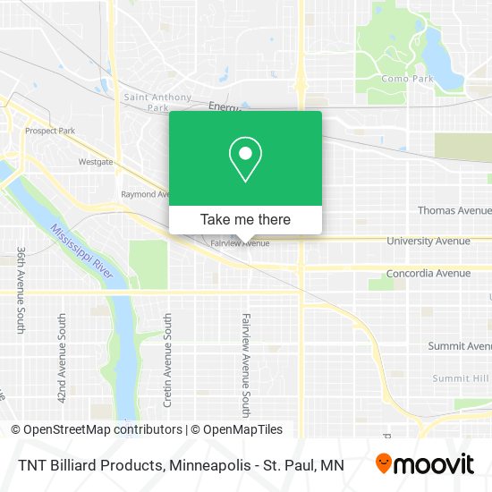 TNT Billiard Products map