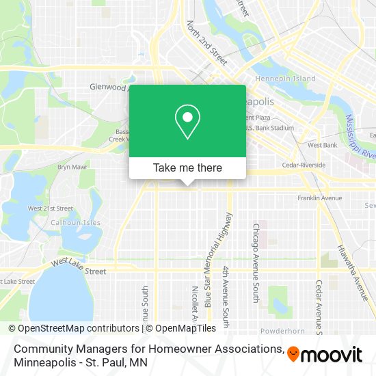 Community Managers for Homeowner Associations map