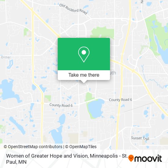Women of Greater Hope and Vision map