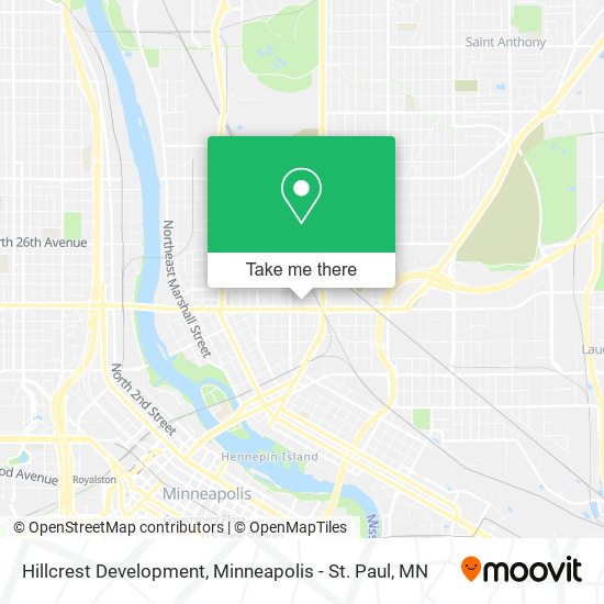 Hillcrest Development map