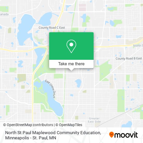 North St Paul Maplewood Community Education map