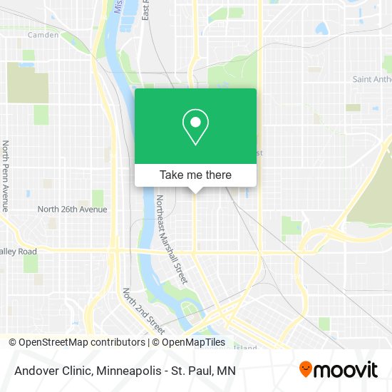 Andover Clinic map