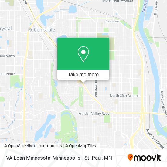 Mapa de VA Loan Minnesota