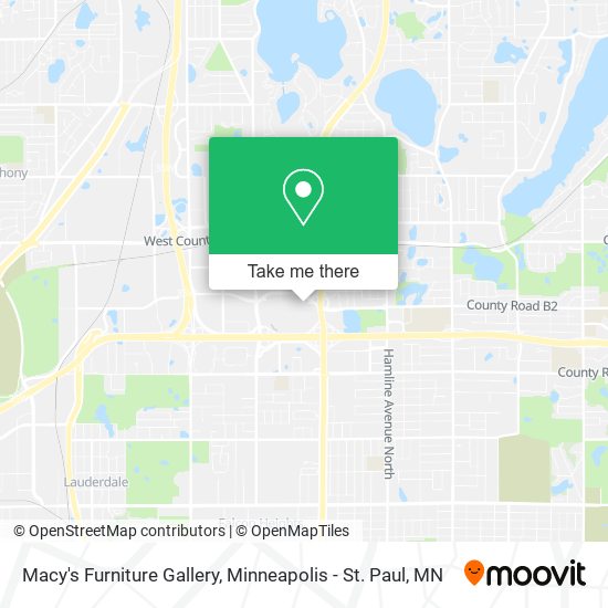 Macy's Furniture Gallery map