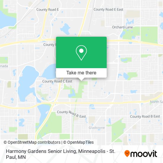 Mapa de Harmony Gardens Senior Living