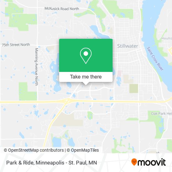 Park & Ride map