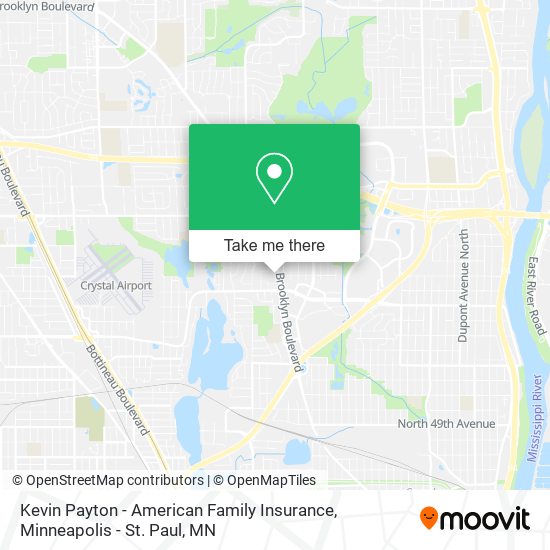 Mapa de Kevin Payton - American Family Insurance