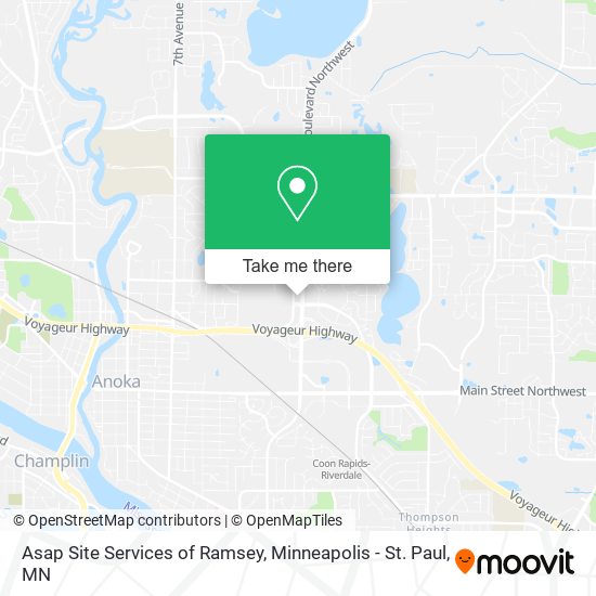 Asap Site Services of Ramsey map