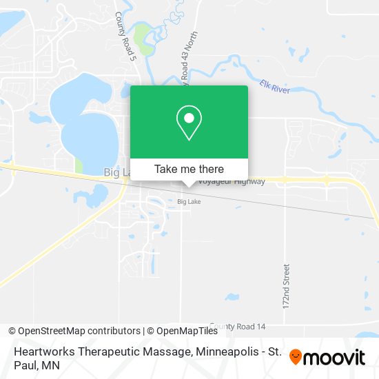 Heartworks Therapeutic Massage map