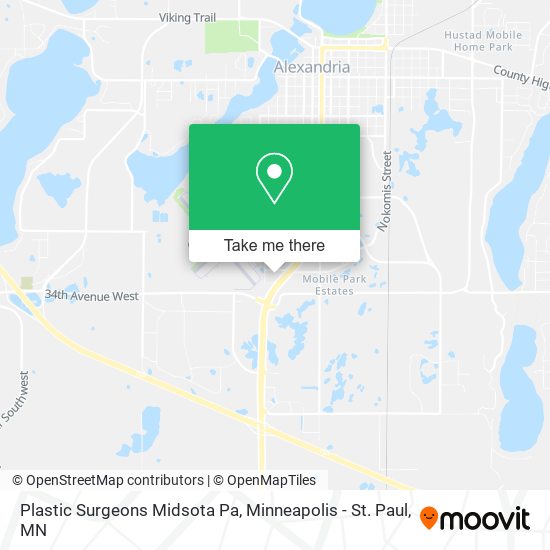 Plastic Surgeons Midsota Pa map