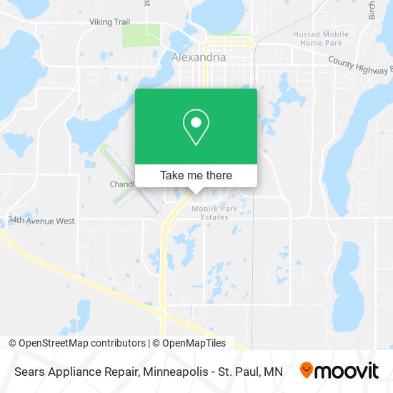 Sears Appliance Repair map