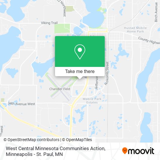 West Central Minnesota Communities Action map