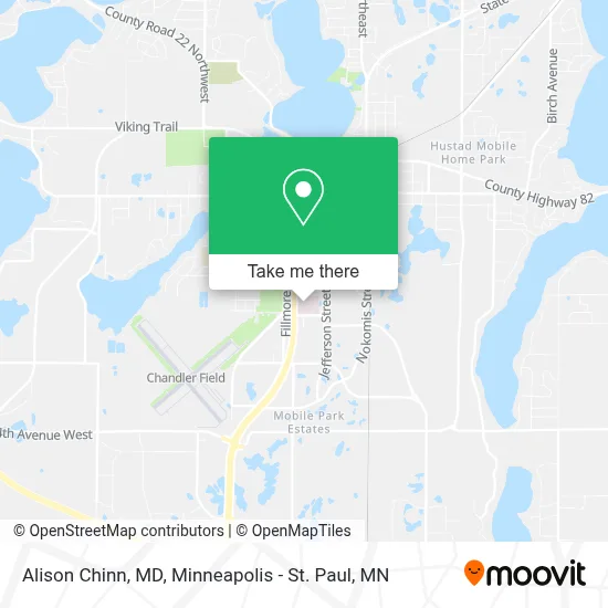 Alison Chinn, MD map