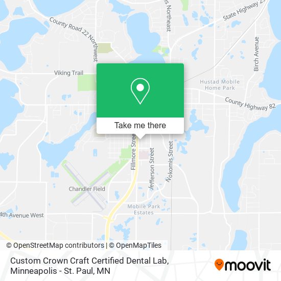 Custom Crown Craft Certified Dental Lab map