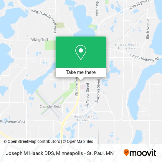 Joseph M Haack DDS map