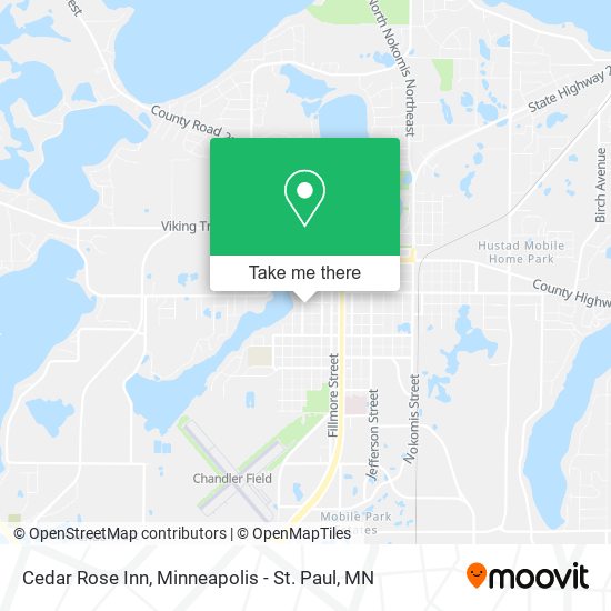 Cedar Rose Inn map