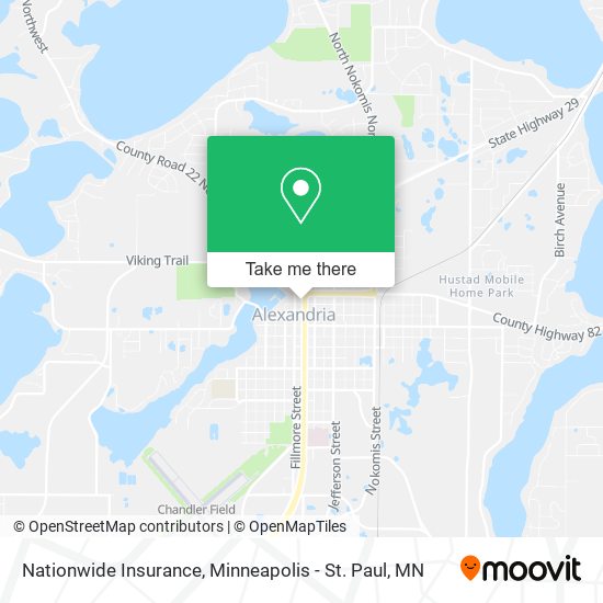 Nationwide Insurance map