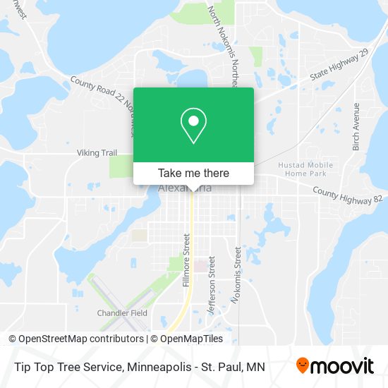 Tip Top Tree Service map