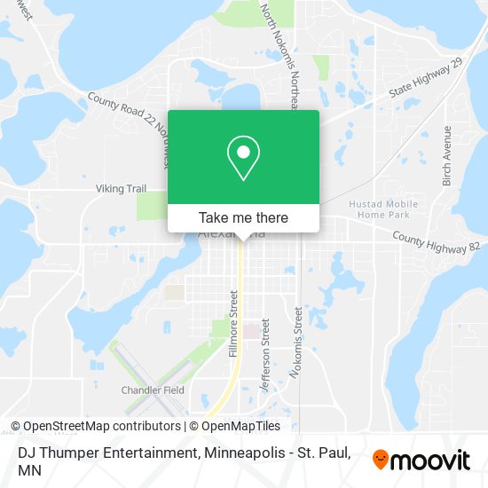 DJ Thumper Entertainment map