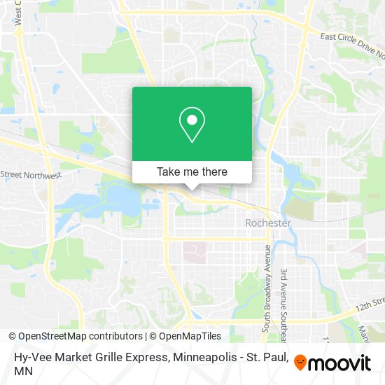 Mapa de Hy-Vee Market Grille Express