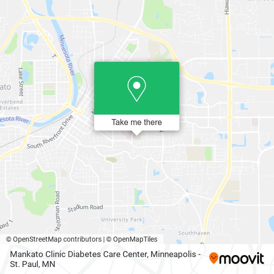 Mankato Clinic Diabetes Care Center map