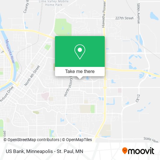 US Bank map