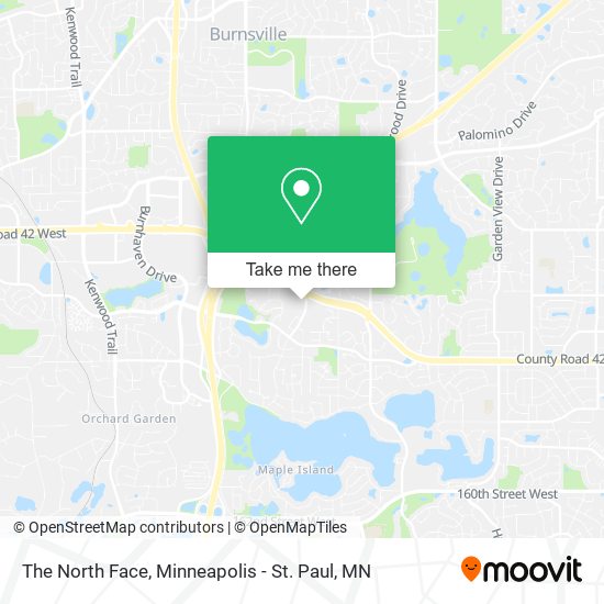 The North Face map