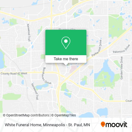 White Funeral Home map