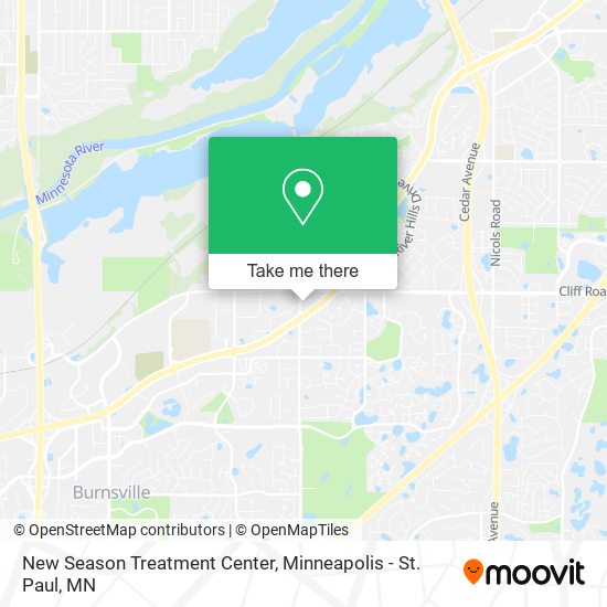 New Season Treatment Center map